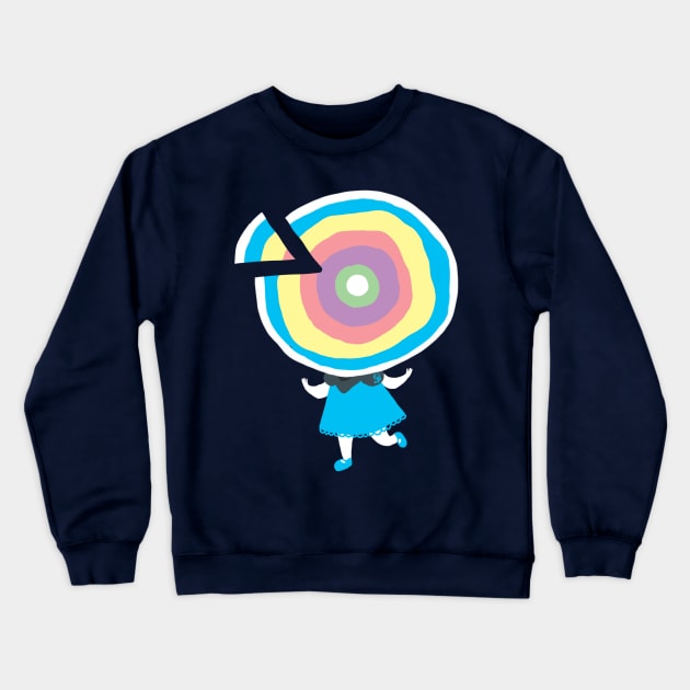 Sliced Crewneck Sweatshirt by adazedrainbow